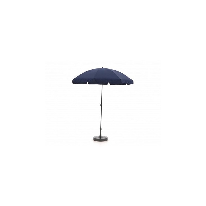 Parasol Las Palmas push-up 200 cm blauw met volant