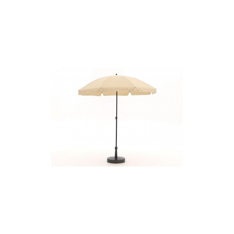 Parasol Las Palmas push-up 200 cm écru avec volant