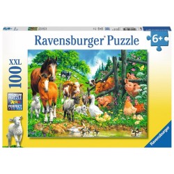 Ravensburger puzzel Dierenbijeenkomst 100 stukjes