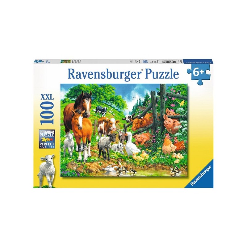 Ravensburger puzzel Dierenbijeenkomst 100 stukjes