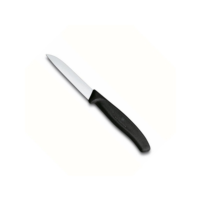Couteau à légumes Victorinox SwissClassic, manche noir, lame inox de 8 cm