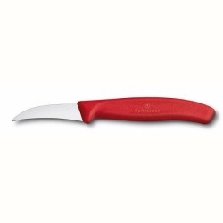 Couteau d'office Victorinox avec lame courbée de 6 cm et manche rouge