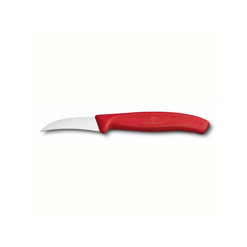 Victorinox Schilmesje met gebogen 6cm lemmet en rood handvat