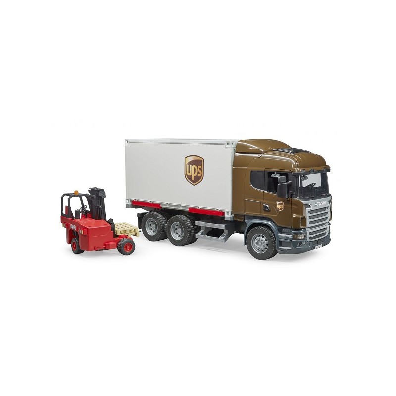 Bruder Scania vrachtwagen met vorkheftruck