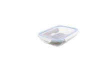 Ovenschaal glas 640ml met deksel LxBxH 13x18x6cm