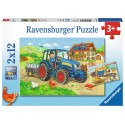 Ravensburger Puzzel Op de bouwplaats 2x12 stukjes