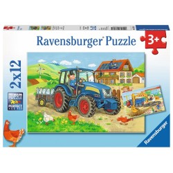 Ravensburger Puzzel Op de bouwplaats 2x12 stukjes