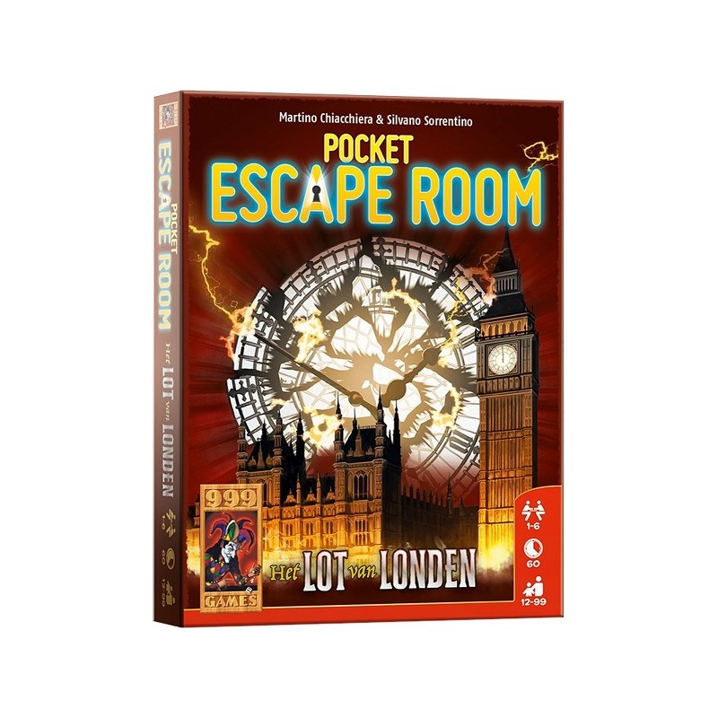 999 Games Pocket Escape Room : Le destin de Londres - jeu de cartes