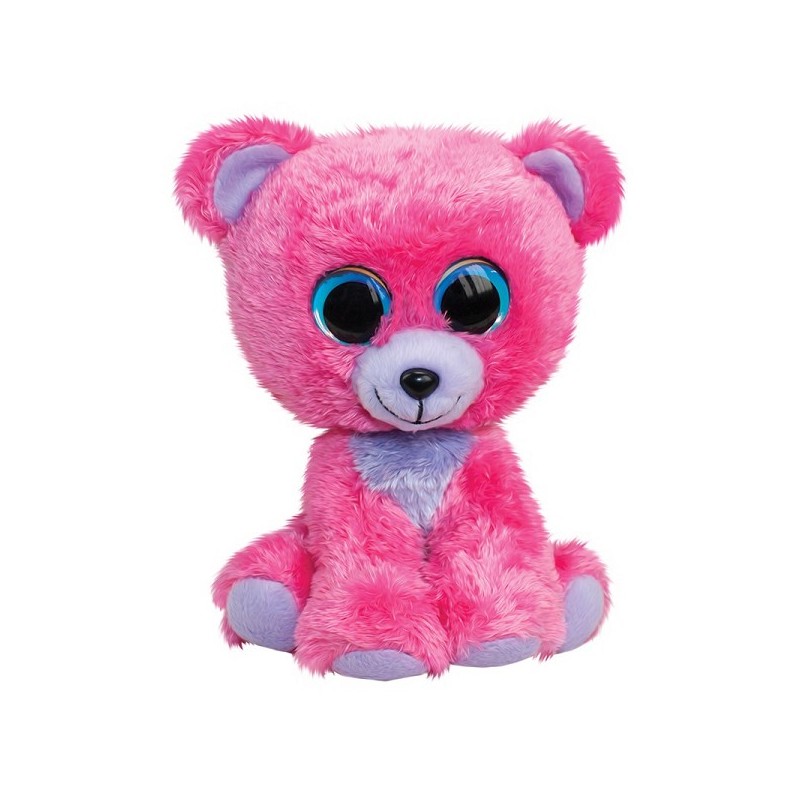 Lumo Stars Câlin Ours Framboise 24cm