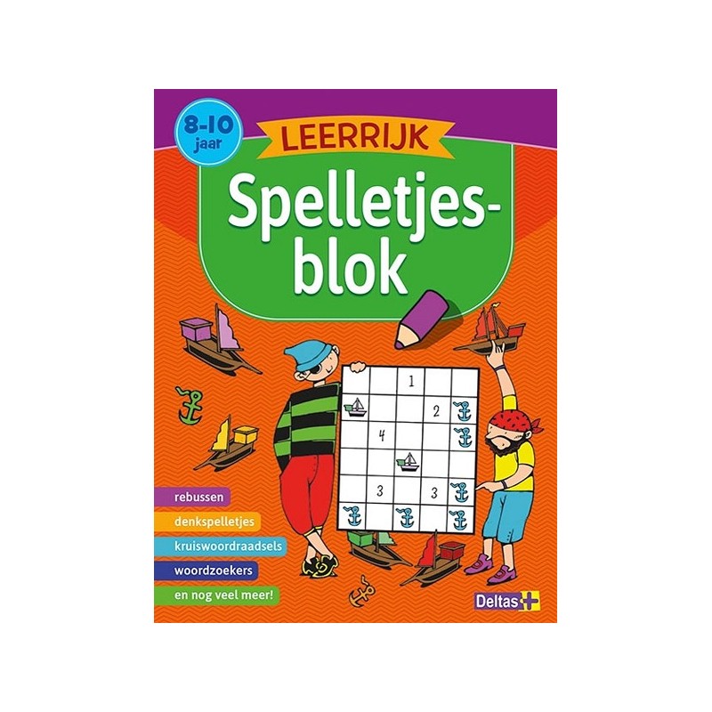 Deltas Leerrijk spelletjesblok 8-10 jaar