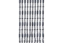 Rideau anti-mouches Perla 90x220cm gris en PVC