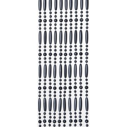 Rideau anti-mouches Perla 90x220cm gris en PVC