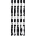 Perla Rideau anti-mouches 90x220cm noir