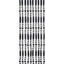 Perla Vliegengordijn 90x220cm zwart