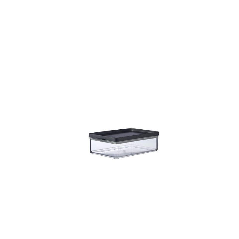 Mepal boîte réfrigérateur omnia petit déjeuner - noir 21,9x14,9x6,7cm