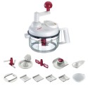 Westmark Robot culinaire manuel avec accessoires plastique / acier inoxydable 264x168x244mm