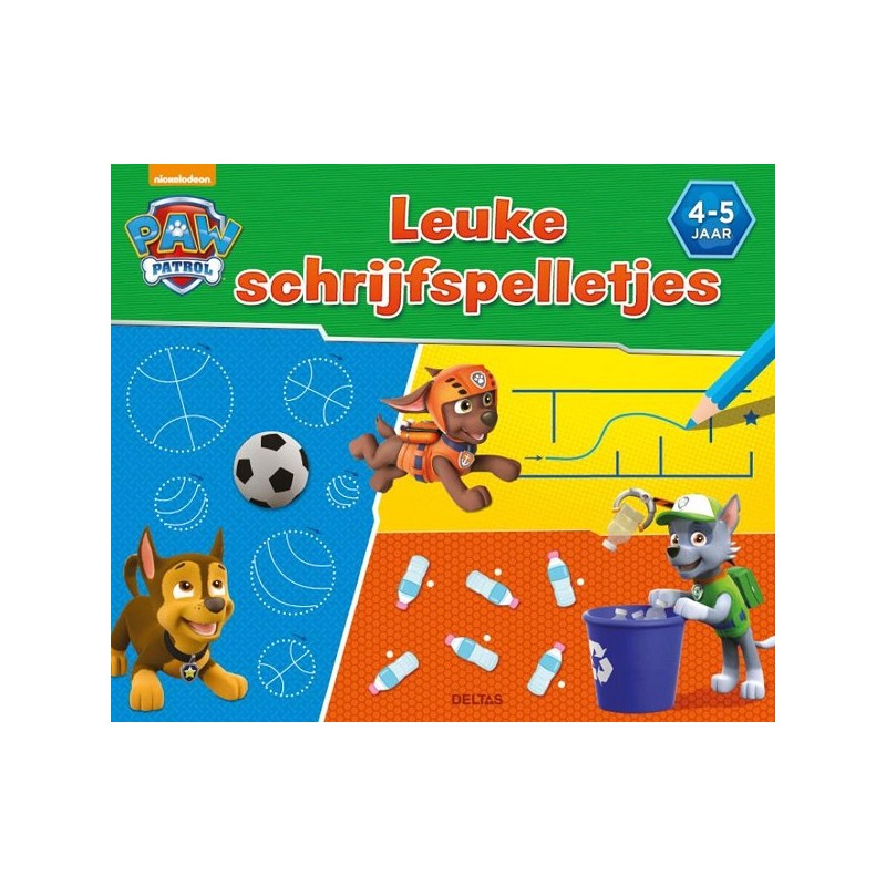 Deltas Paw Patrol leuke schrijfspelletjes (4-5jr)