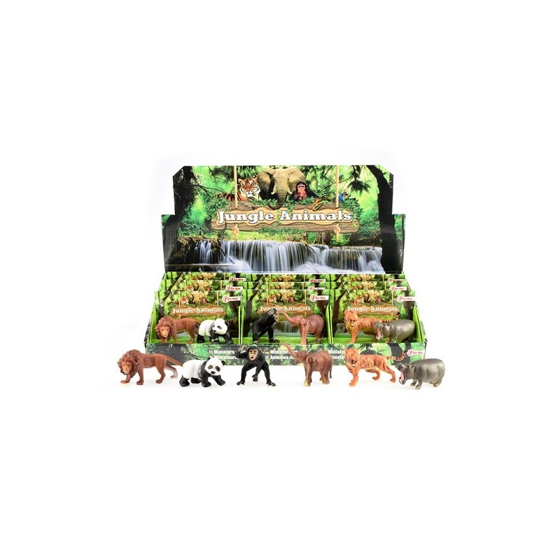 Toi Toys Animaux de la jungle 2 pièces en boîte environ 7cm