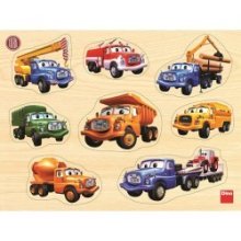 Dino Tatra - puzzle forme en bois 8 pièces 30x22,5cm