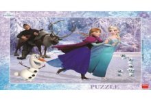 Dino frame puzzel Frozen Schaatsen 40pcs