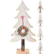 Kerstboom met Kerst Print 40cm verkrijgbaar in 4 verschillende uitvoeringen