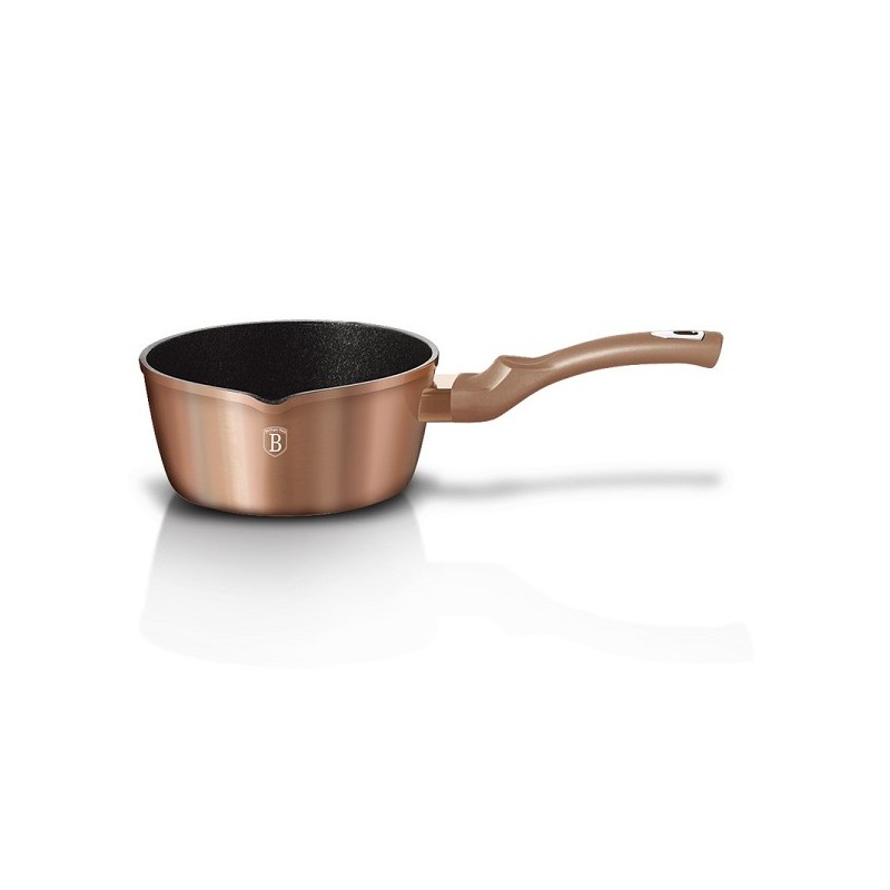 BerlingerHaus Rose Gold Collection Casserole avec bec verseur Ø16cm Aluminium également induction