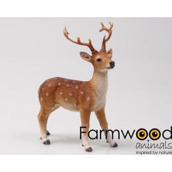 Farmwood animals Tuinbeeld rendier 13x7x17 cm