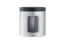 Brabantia vensterbus 1.4 liter matt steel fingerprint proef 1,4 L dia.11x17.5cm