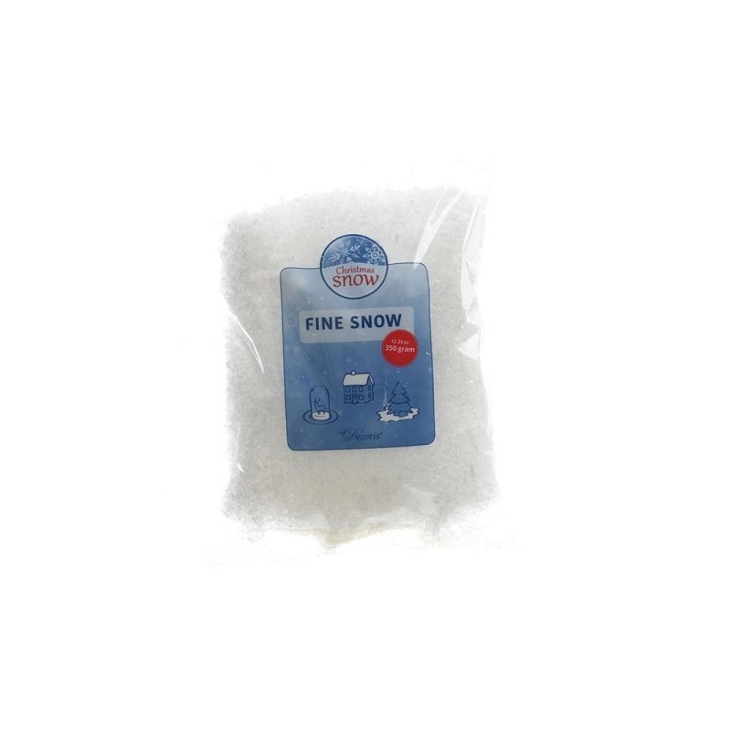 Neige artificielle fine 100% PE 350 grammes blanc