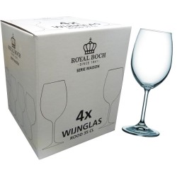 Verre à vin rouge Royal Boch 35 cl "Maison" ds a 4 pièces