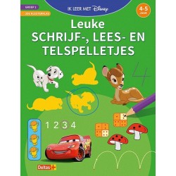 Deltas Disney J'apprends avec - Jeux amusants d'écriture, de lecture et de comptage (4-5 ans)