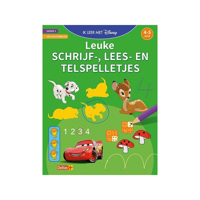 Deltas Disney Ik leer met - Leuke schrijf-, lees- en telspelletjes (4-5 j.)