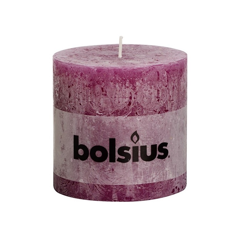 Bougie Pilier Bolsius 100/100 Cyclamen Rustique