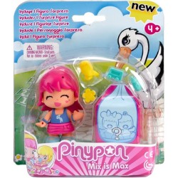 Pinypon Mama cheveux roses avec bébé surprise