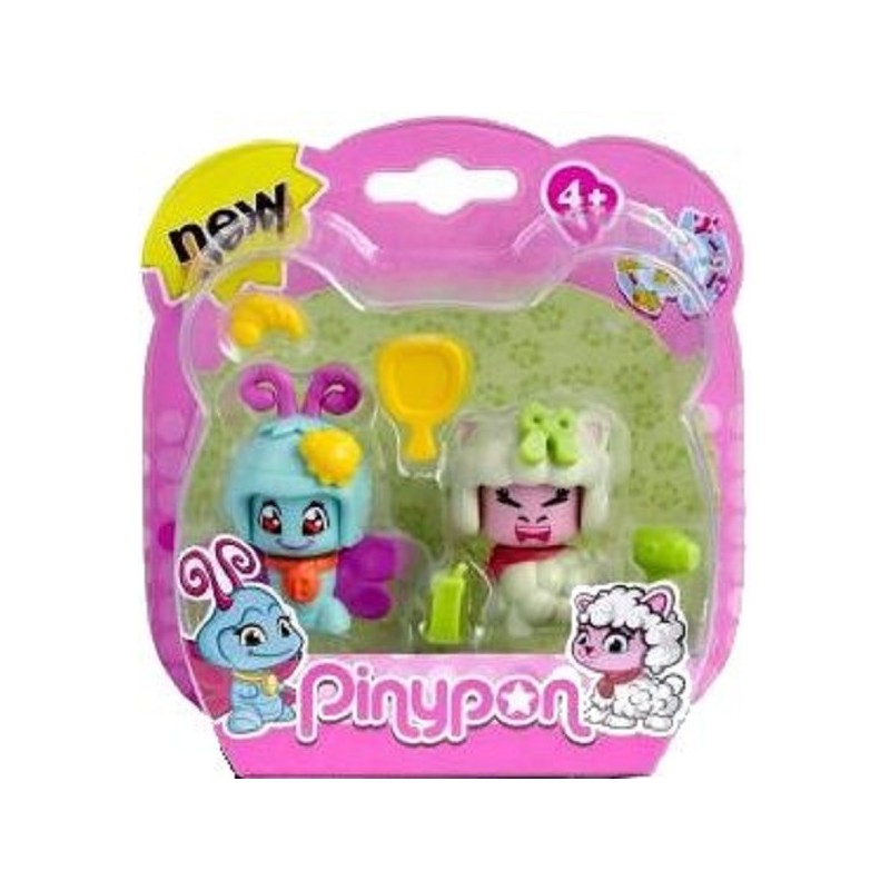 Pinypon Play figure animal papillon et mouton