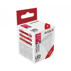 Avide LED Spotlamp GU10 7W 3000K warmwit dimbaar (max. 600 Lumen) A+