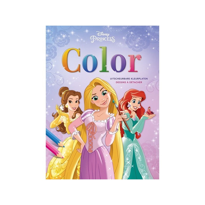 Deltas Disney Color Princess (pages à colorier détachables) 48 pages