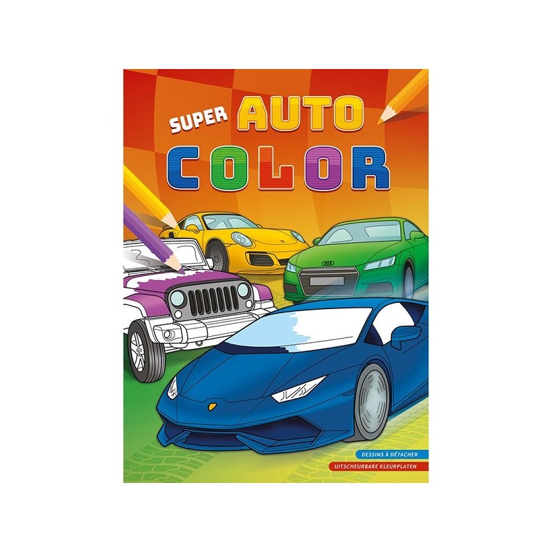 Livre de coloriage couleur Deltas Super Car