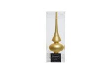 Decoris Piek glas mat licht goud Ø6x26cm
