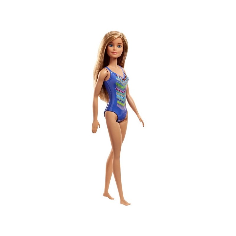Barbie Tienerpop met badpak blauw