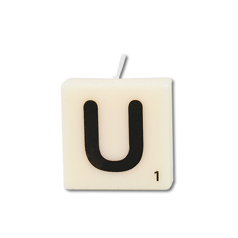 Paperdreams Letter Kaarsje letter U, set van 4
