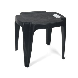 Table d'appoint repose-pieds suisi anthracite 42x37xh38cm