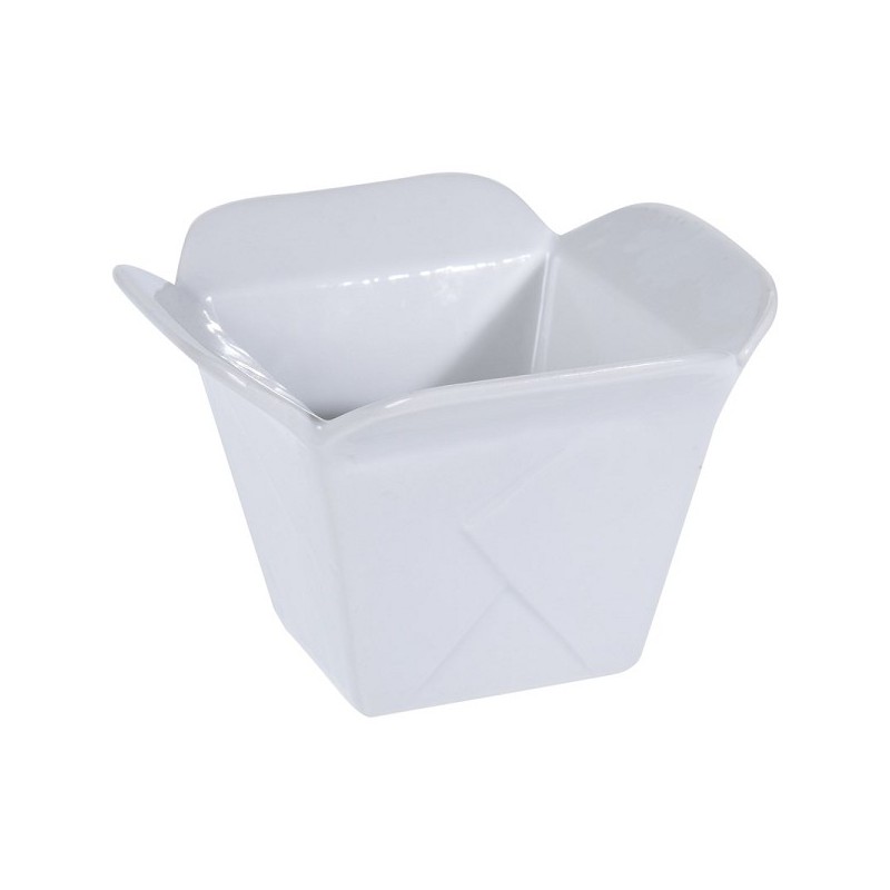 Plat porcelaine 110x110x75mm blanc