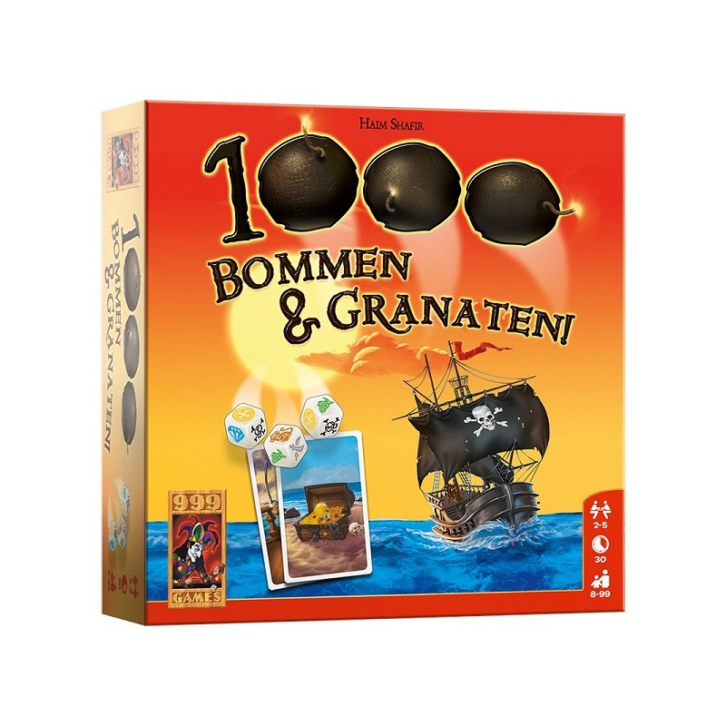 999 Games 1000 Jeu de dés Bombes et Grenades