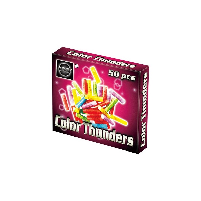 Color Thunders (pois brillants) boîte de 50 pièces