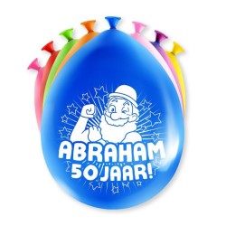 Paperdreams Cijfer Ballonnen - Abraham 8 stuks 30cm