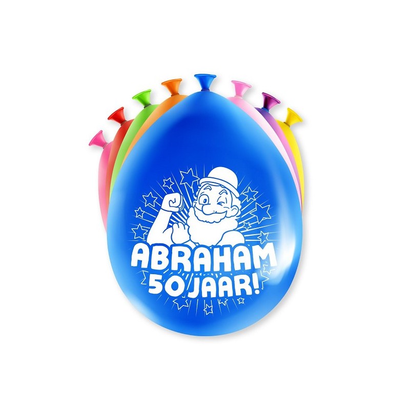 Paperdreams Ballons Chiffres - Abraham 8 pièces 30cm