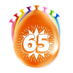 Paperdreams Ballons Chiffres - 65 ans 8 pièces 30cm