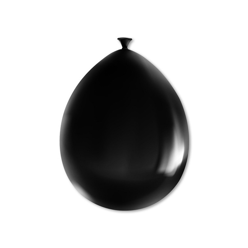 Paperdreams Party Ballonnen - Zwart metallic 8 stuks 30cm