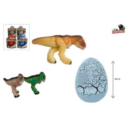 Méga œuf DinoWorld 20 cm avec dinosaure en pleine croissance